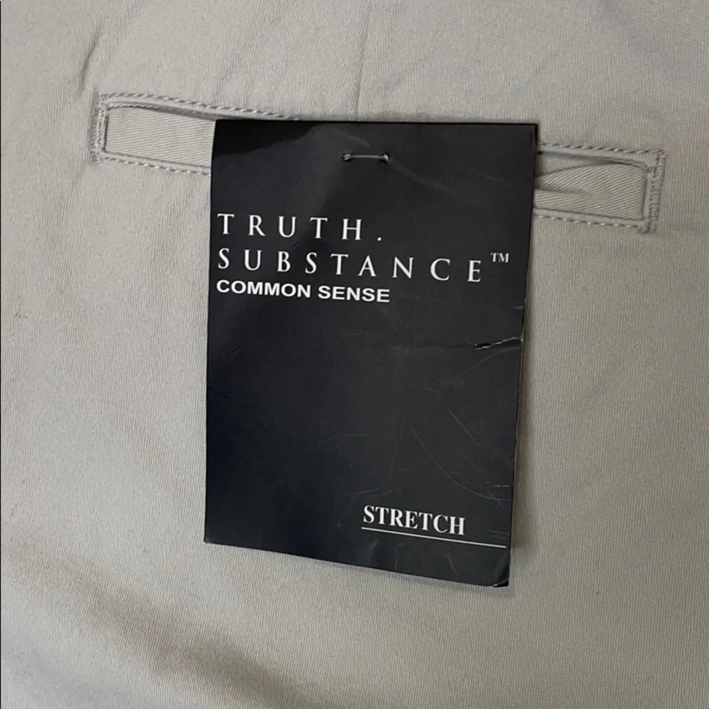 TRUTH SUBSTANCE men's grey cargo short strech size 32